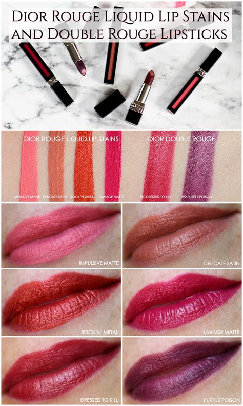 dior rouge liquid lipstick swatches